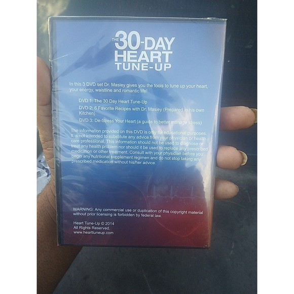 NEW THE 30-DAY HEART TUNE-UP 3-DISC DVD SET BY STEVEN MASLEY, ENERGY, SEX LIFE - Picture 2 of 2